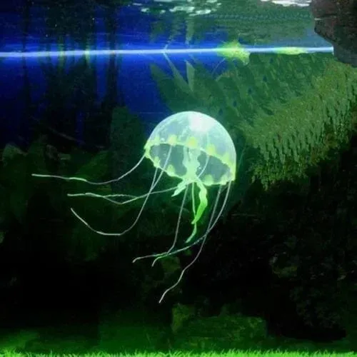 Aquarium Künstliche Leuchtende Feuerfische Aquarium Landschaft Silikon Gefälschte Fische Schwimmende Glow In Dark Ornament Hause Dekoration