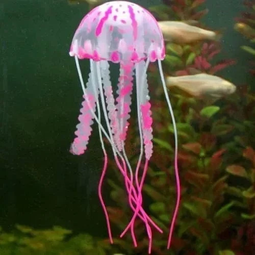 Aquarium Künstliche Leuchtende Feuerfische Aquarium Landschaft Silikon Gefälschte Fische Schwimmende Glow In Dark Ornament Hause Dekoration