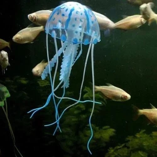 Aquarium Künstliche Leuchtende Feuerfische Aquarium Landschaft Silikon Gefälschte Fische Schwimmende Glow In Dark Ornament Hause Dekoration