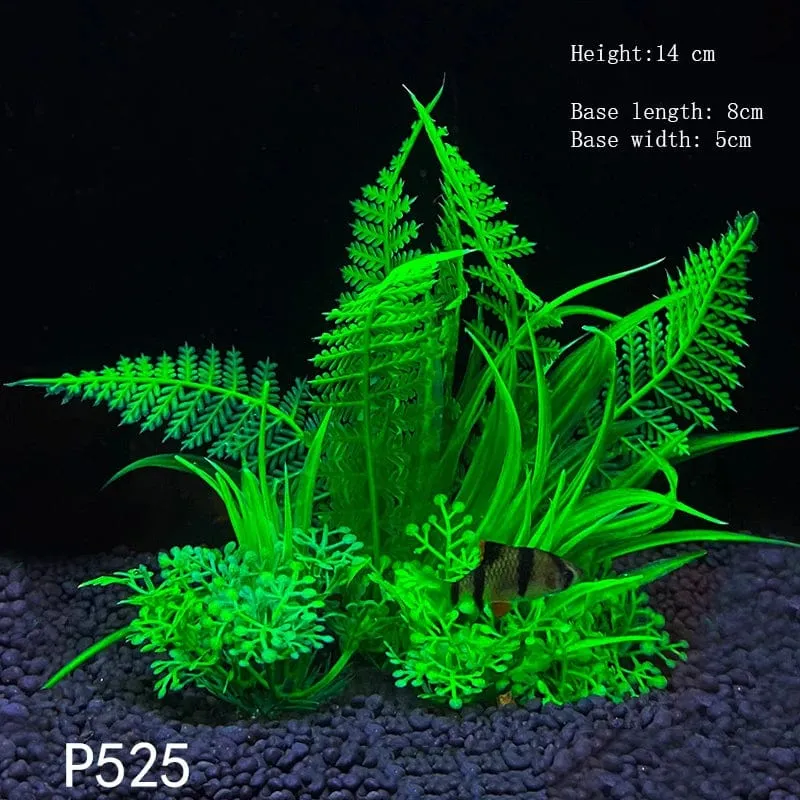 Künstliche Unterwasser-Kunststoffpflanzen für Aquarien, künstlicher Strauch, grünes Wassergras, Simulationsdekoration