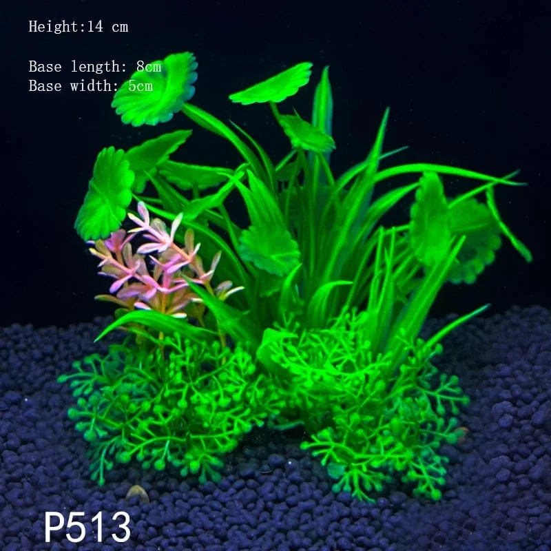 Künstliche Unterwasser-Kunststoffpflanzen für Aquarien, künstlicher Strauch, grünes Wassergras, Simulationsdekoration