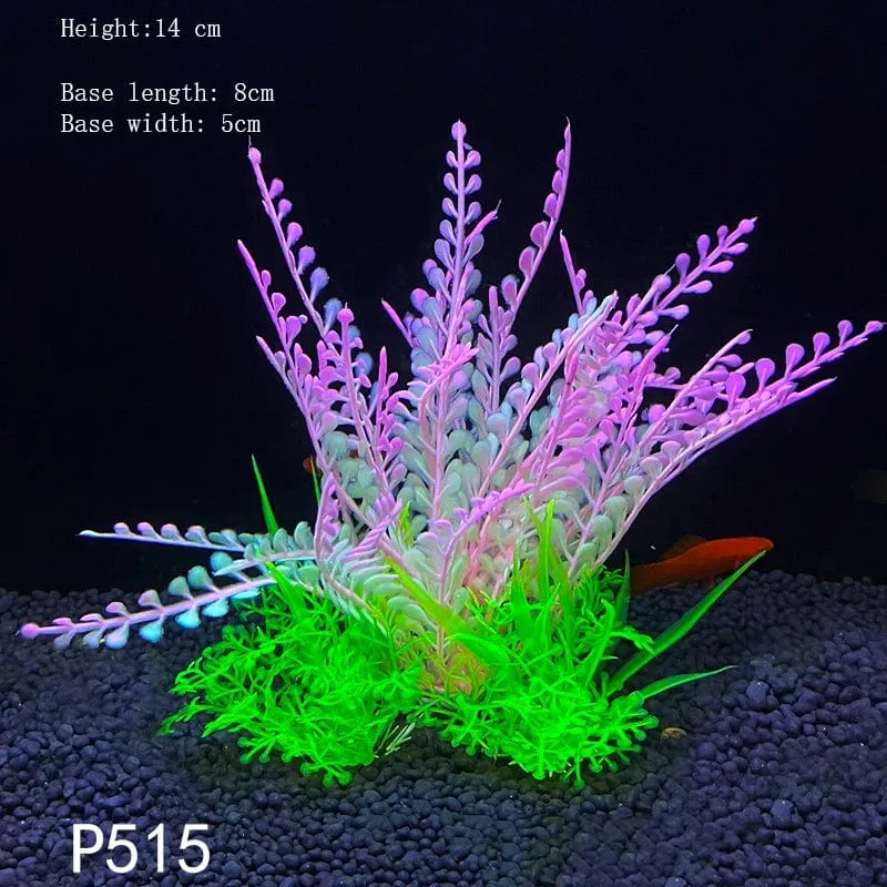 Künstliche Unterwasser-Kunststoffpflanzen für Aquarien, künstlicher Strauch, grünes Wassergras, Simulationsdekoration