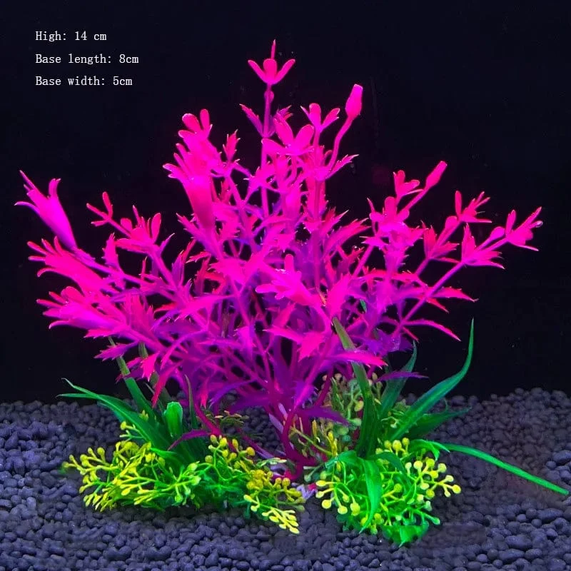 Künstliche Unterwasser-Kunststoffpflanzen für Aquarien, künstlicher Strauch, grünes Wassergras, Simulationsdekoration