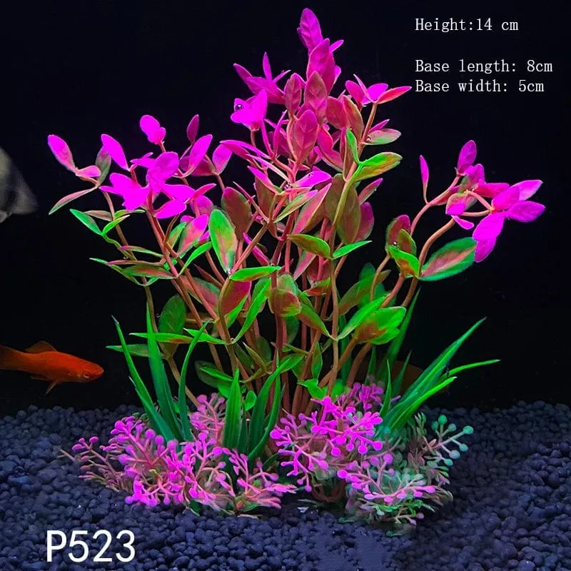 Künstliche Unterwasser-Kunststoffpflanzen für Aquarien, künstlicher Strauch, grünes Wassergras, Simulationsdekoration
