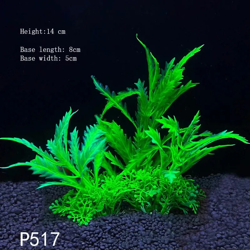 Künstliche Unterwasser-Kunststoffpflanzen für Aquarien, künstlicher Strauch, grünes Wassergras, Simulationsdekoration