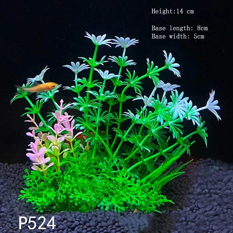 Künstliche Unterwasser-Kunststoffpflanzen für Aquarien, künstlicher Strauch, grünes Wassergras, Simulationsdekoration