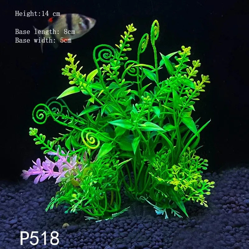 Künstliche Unterwasser-Kunststoffpflanzen für Aquarien, künstlicher Strauch, grünes Wassergras, Simulationsdekoration