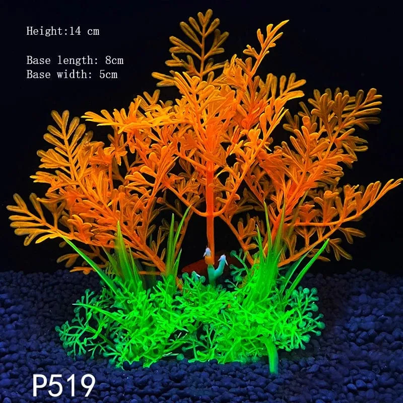 Künstliche Unterwasser-Kunststoffpflanzen für Aquarien, künstlicher Strauch, grünes Wassergras, Simulationsdekoration