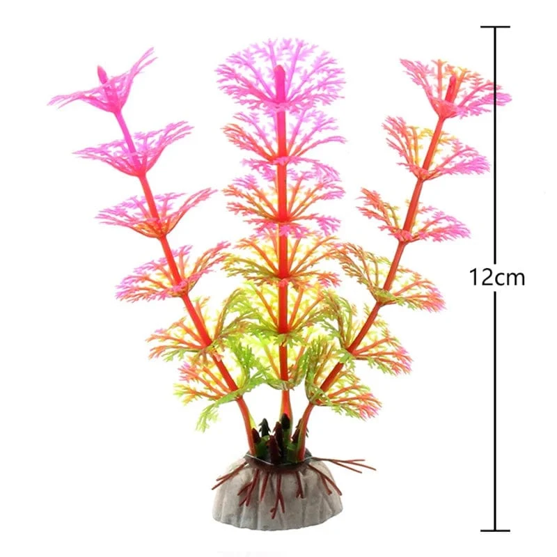 Künstliche Unterwasser-Kunststoffpflanzen für Aquarien, künstlicher Strauch, grünes Wassergras, Simulationsdekoration