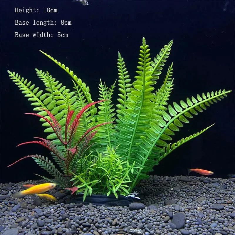 Künstliche Unterwasser-Kunststoffpflanzen für Aquarien, künstlicher Strauch, grünes Wassergras, Simulationsdekoration