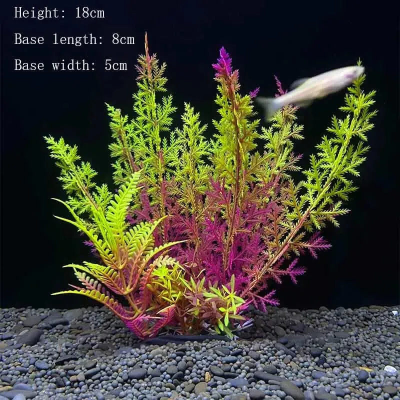 Künstliche Unterwasser-Kunststoffpflanzen für Aquarien, künstlicher Strauch, grünes Wassergras, Simulationsdekoration