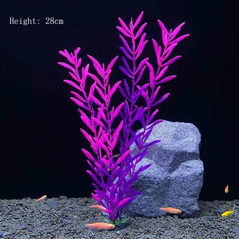 Künstliche Unterwasser-Kunststoffpflanzen für Aquarien, künstlicher Strauch, grünes Wassergras, Simulationsdekoration