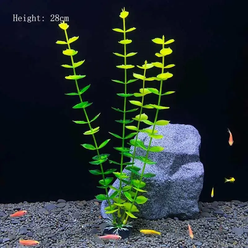 Künstliche Unterwasser-Kunststoffpflanzen für Aquarien, künstlicher Strauch, grünes Wassergras, Simulationsdekoration