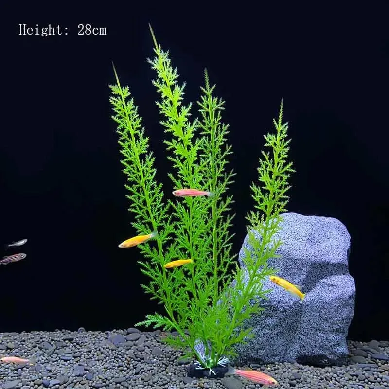 Künstliche Unterwasser-Kunststoffpflanzen für Aquarien, künstlicher Strauch, grünes Wassergras, Simulationsdekoration
