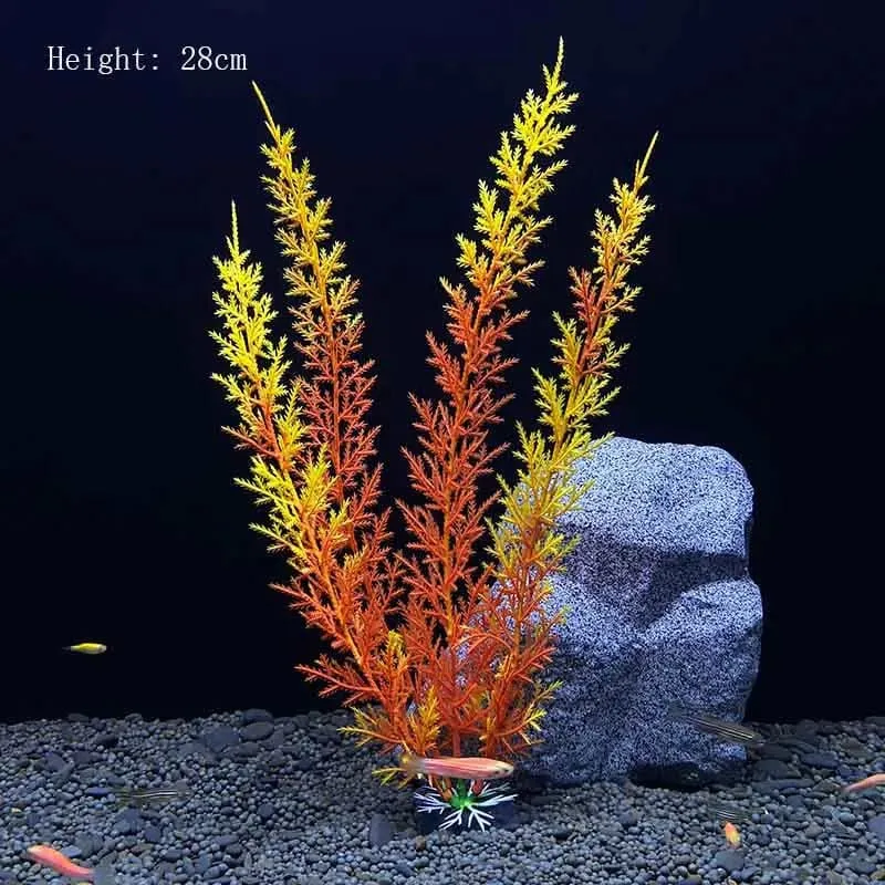 Künstliche Unterwasser-Kunststoffpflanzen für Aquarien, künstlicher Strauch, grünes Wassergras, Simulationsdekoration