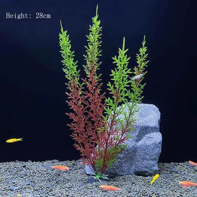 Künstliche Unterwasser-Kunststoffpflanzen für Aquarien, künstlicher Strauch, grünes Wassergras, Simulationsdekoration