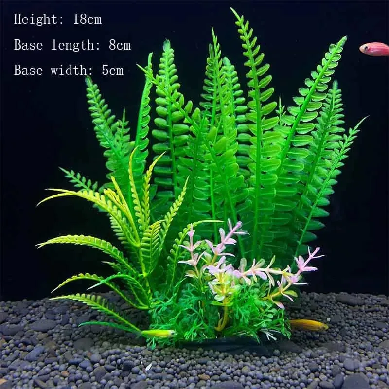 Künstliche Unterwasser-Kunststoffpflanzen für Aquarien, künstlicher Strauch, grünes Wassergras, Simulationsdekoration