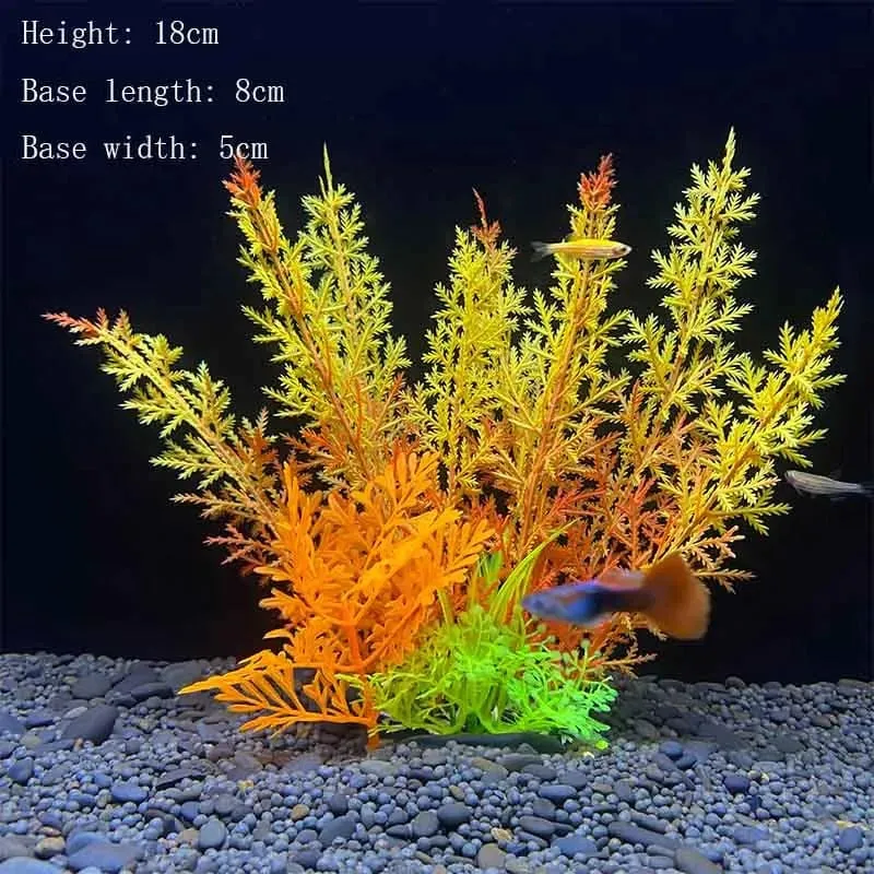 Künstliche Unterwasser-Kunststoffpflanzen für Aquarien, künstlicher Strauch, grünes Wassergras, Simulationsdekoration