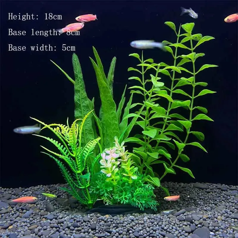 Künstliche Unterwasser-Kunststoffpflanzen für Aquarien, künstlicher Strauch, grünes Wassergras, Simulationsdekoration