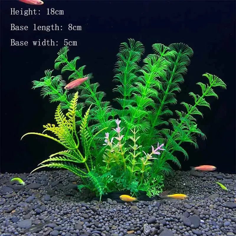 Künstliche Unterwasser-Kunststoffpflanzen für Aquarien, künstlicher Strauch, grünes Wassergras, Simulationsdekoration