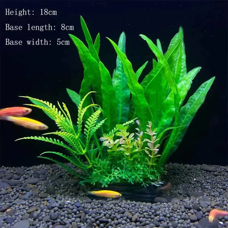 Künstliche Unterwasser-Kunststoffpflanzen für Aquarien, künstlicher Strauch, grünes Wassergras, Simulationsdekoration