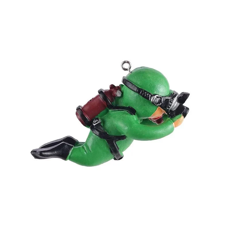 Niedlicher leuchtender Mini-Taucher, simulierter schwimmender Froschmann, Miniatur-Kawaii-Figuren, Aquarium-Ornamente, Figuren, Aquarium-Dekoration