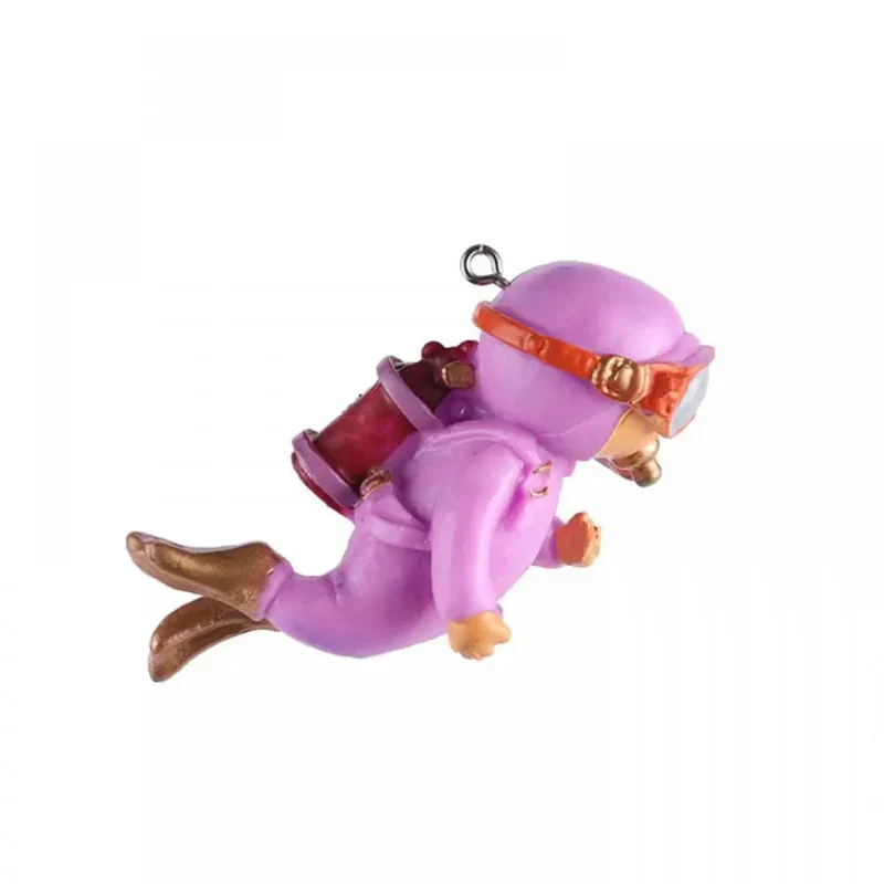 Niedlicher leuchtender Mini-Taucher, simulierter schwimmender Froschmann, Miniatur-Kawaii-Figuren, Aquarium-Ornamente, Figuren, Aquarium-Dekoration