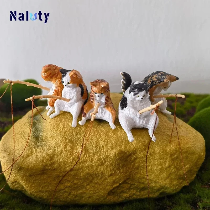 Kreative Aquarium Dekoration 8 Stil Kleine Angeln Katze Aquarium Zubehör Landschaftsbau Ornament Aquarium Zubehör Diy