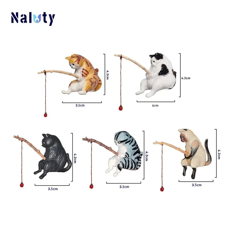 Kreative Aquarium Dekoration 8 Stil Kleine Angeln Katze Aquarium Zubehör Landschaftsbau Ornament Aquarium Zubehör Diy