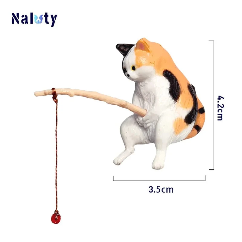Kreative Aquarium Dekoration 8 Stil Kleine Angeln Katze Aquarium Zubehör Landschaftsbau Ornament Aquarium Zubehör Diy
