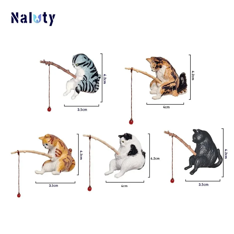 Kreative Aquarium Dekoration 8 Stil Kleine Angeln Katze Aquarium Zubehör Landschaftsbau Ornament Aquarium Zubehör Diy