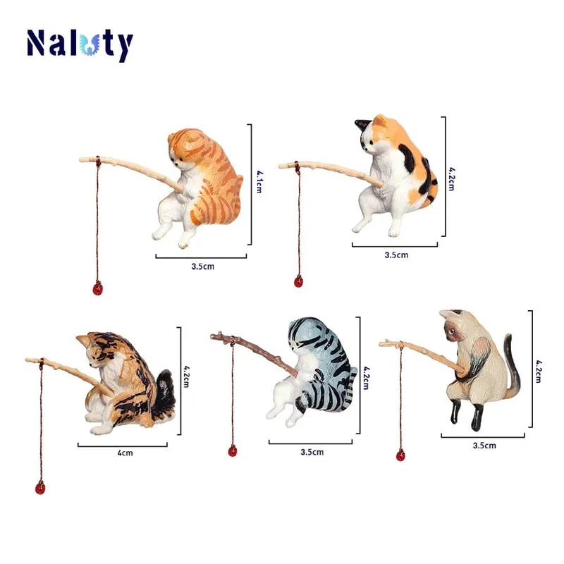 Kreative Aquarium Dekoration 8 Stil Kleine Angeln Katze Aquarium Zubehör Landschaftsbau Ornament Aquarium Zubehör Diy