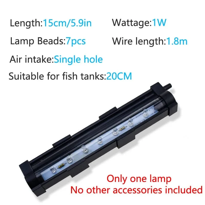 LED-Luftblasen-Licht-Aquarium-Lampe, Unterwasser-Tauch-Aquarium-Licht, Farbwechsel, wodurch Sauerstoff für das Aquarium entsteht
