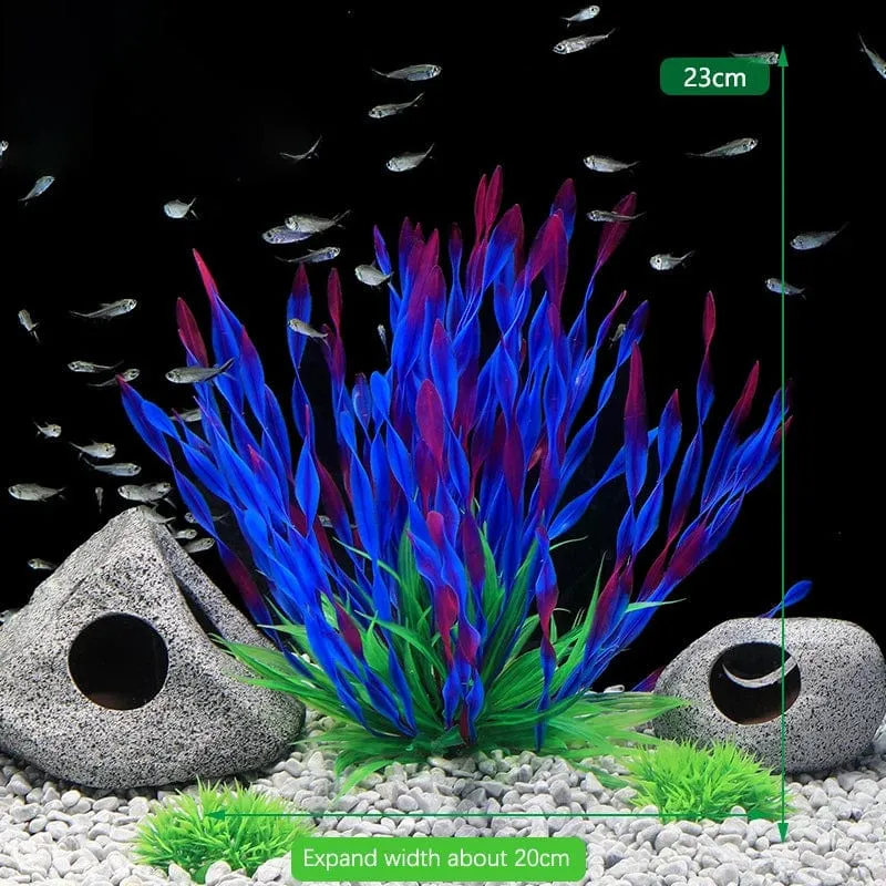 Fluoreszierendes Aquarium-Dekor, Aquarium-Landschaftsbau, Korallensimulation, Korallenornamente, kleine Unterwasserwelt-Landschaftsdekoration