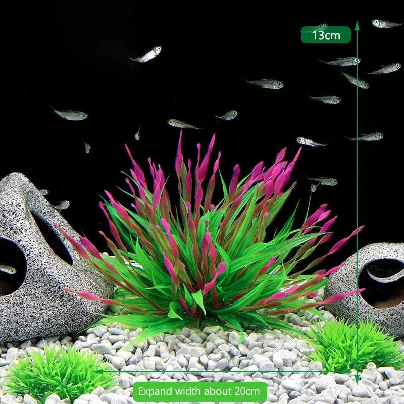 Fluoreszierendes Aquarium-Dekor, Aquarium-Landschaftsbau, Korallensimulation, Korallenornamente, kleine Unterwasserwelt-Landschaftsdekoration