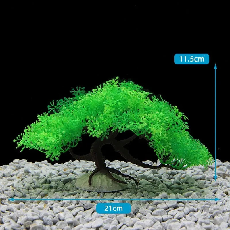 Fluoreszierendes Aquarium-Dekor, Aquarium-Landschaftsbau, Korallensimulation, Korallenornamente, kleine Unterwasserwelt-Landschaftsdekoration
