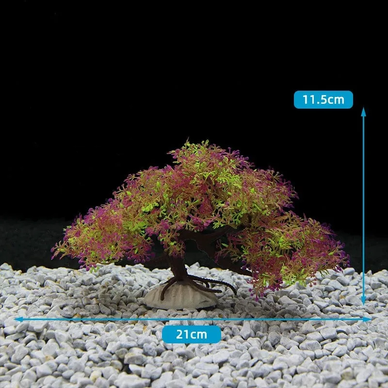 Fluoreszierendes Aquarium-Dekor, Aquarium-Landschaftsbau, Korallensimulation, Korallenornamente, kleine Unterwasserwelt-Landschaftsdekoration