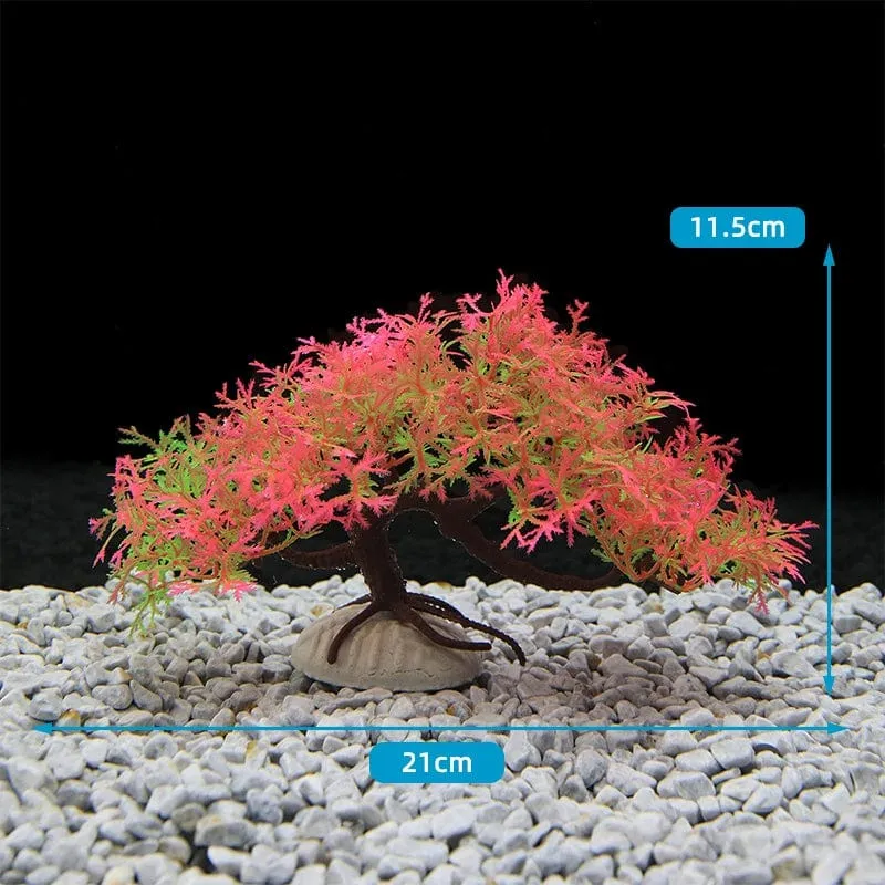 Fluoreszierendes Aquarium-Dekor, Aquarium-Landschaftsbau, Korallensimulation, Korallenornamente, kleine Unterwasserwelt-Landschaftsdekoration
