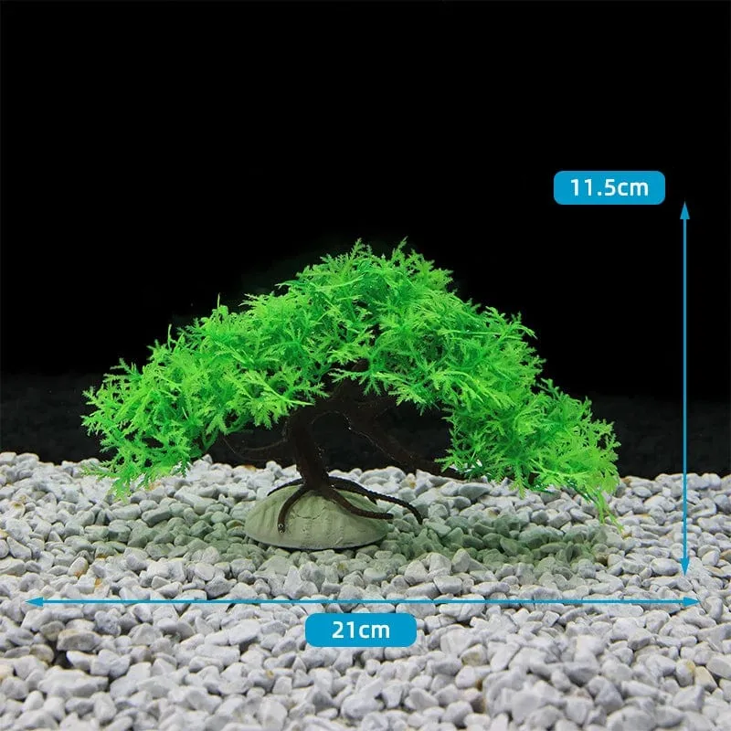 Fluoreszierendes Aquarium-Dekor, Aquarium-Landschaftsbau, Korallensimulation, Korallenornamente, kleine Unterwasserwelt-Landschaftsdekoration
