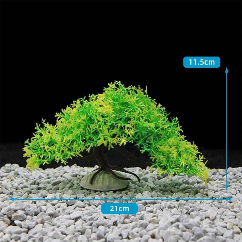 Fluoreszierendes Aquarium-Dekor, Aquarium-Landschaftsbau, Korallensimulation, Korallenornamente, kleine Unterwasserwelt-Landschaftsdekoration
