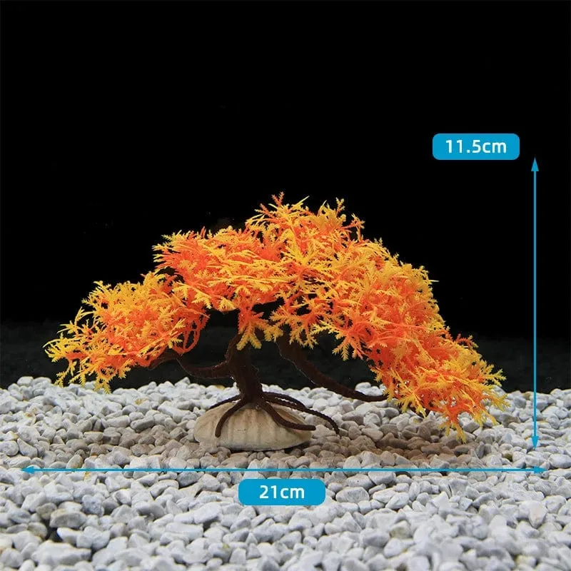 Fluoreszierendes Aquarium-Dekor, Aquarium-Landschaftsbau, Korallensimulation, Korallenornamente, kleine Unterwasserwelt-Landschaftsdekoration