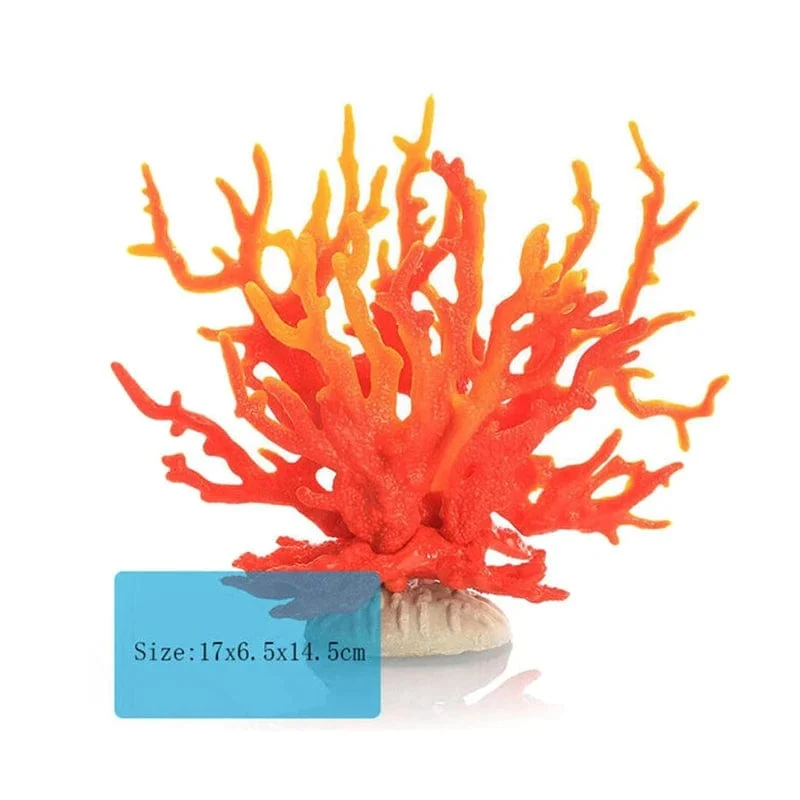 Fluoreszierendes Aquarium-Dekor, Aquarium-Landschaftsbau, Korallensimulation, Korallenornamente, kleine Unterwasserwelt-Landschaftsdekoration