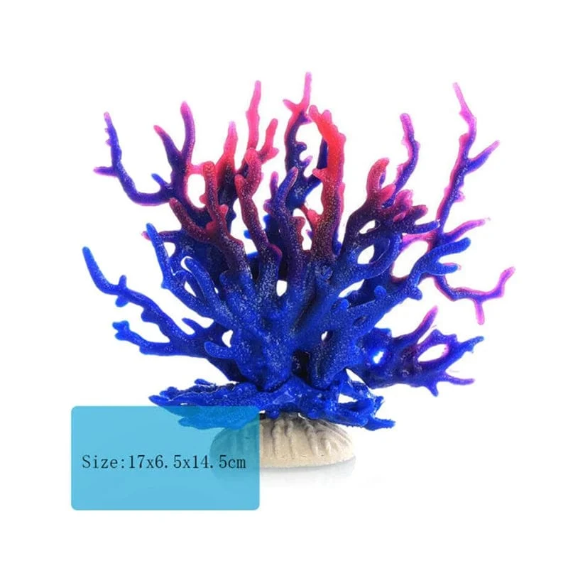 Fluoreszierendes Aquarium-Dekor, Aquarium-Landschaftsbau, Korallensimulation, Korallenornamente, kleine Unterwasserwelt-Landschaftsdekoration