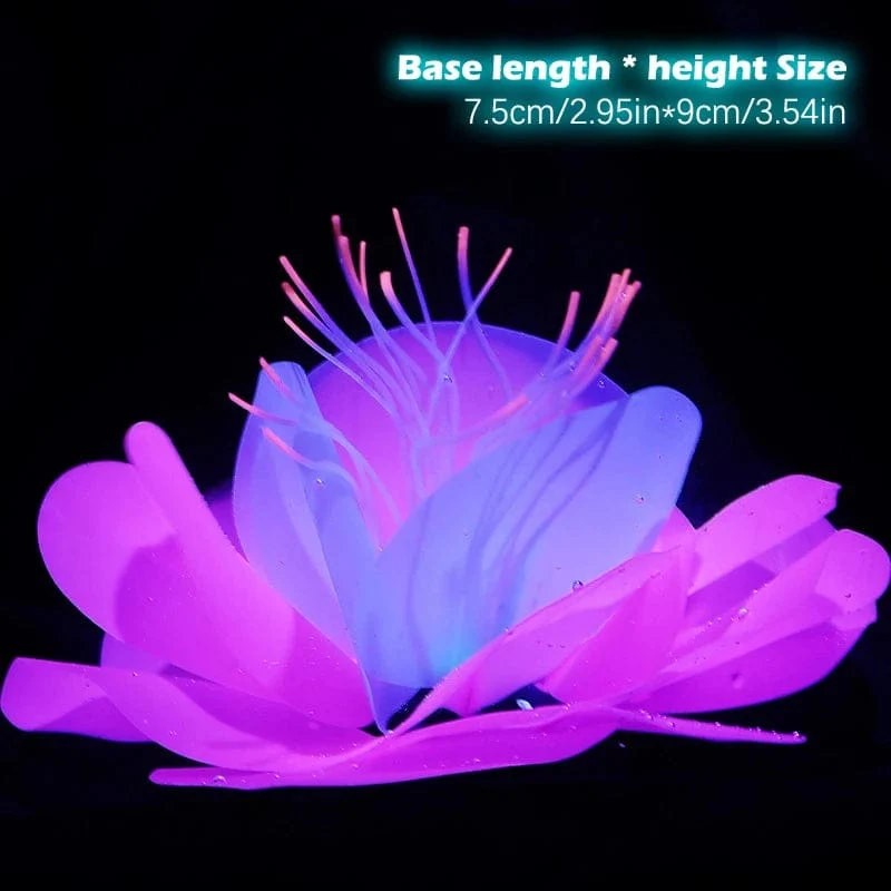Fluoreszierendes Aquarium-Dekor, Aquarium-Landschaftsbau, Korallensimulation, Korallenornamente, kleine Unterwasserwelt-Landschaftsdekoration