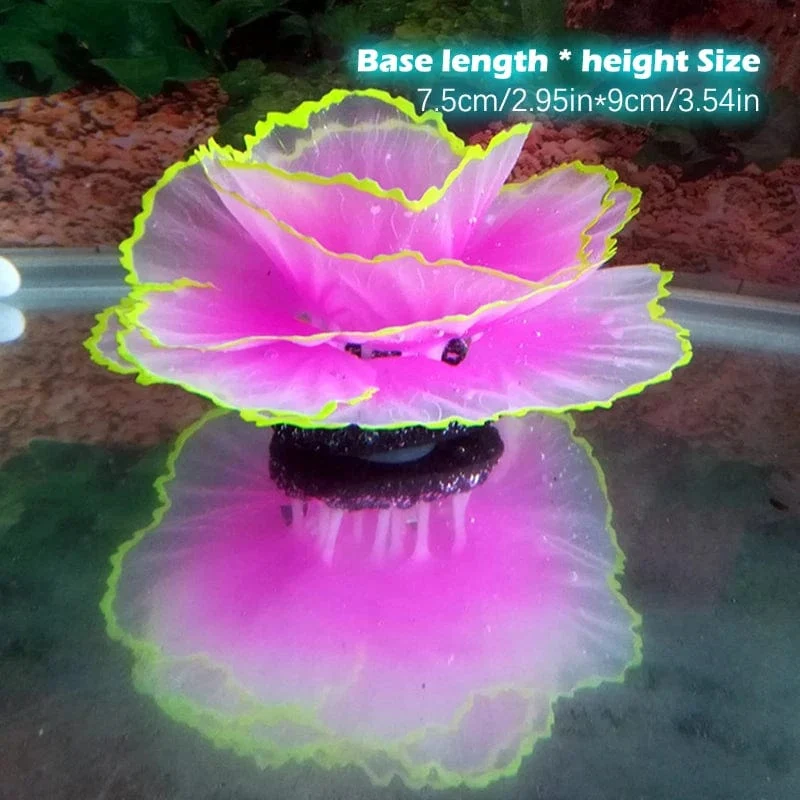 Fluoreszierendes Aquarium-Dekor, Aquarium-Landschaftsbau, Korallensimulation, Korallenornamente, kleine Unterwasserwelt-Landschaftsdekoration