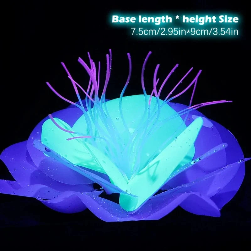 Fluoreszierendes Aquarium-Dekor, Aquarium-Landschaftsbau, Korallensimulation, Korallenornamente, kleine Unterwasserwelt-Landschaftsdekoration