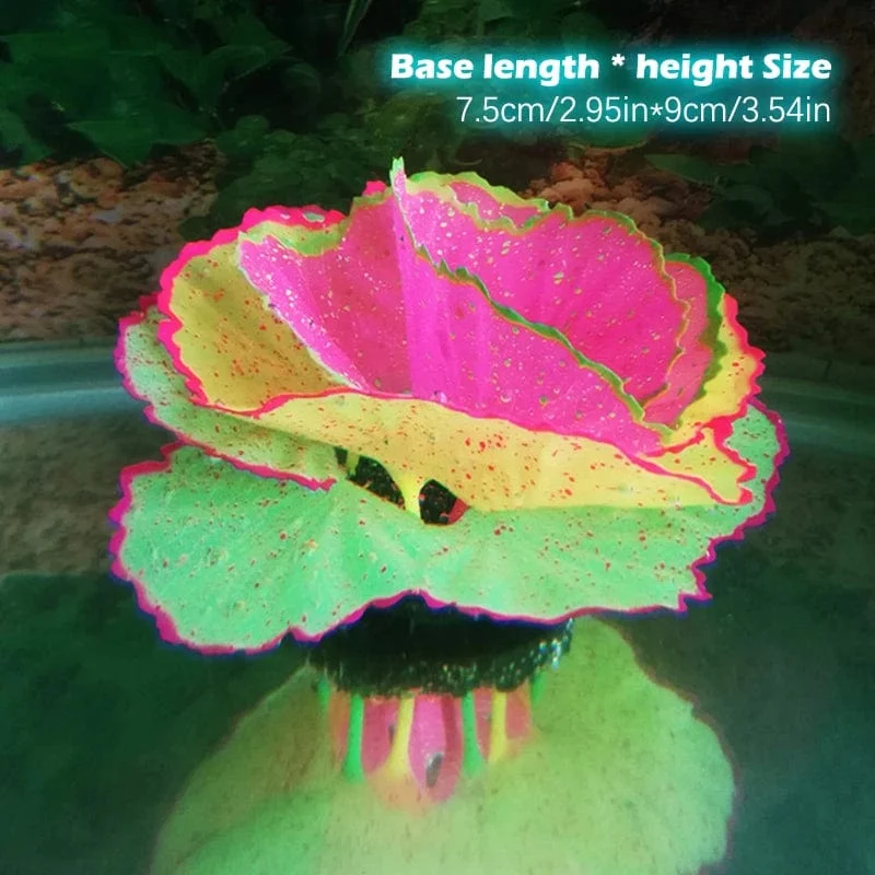 Fluoreszierendes Aquarium-Dekor, Aquarium-Landschaftsbau, Korallensimulation, Korallenornamente, kleine Unterwasserwelt-Landschaftsdekoration