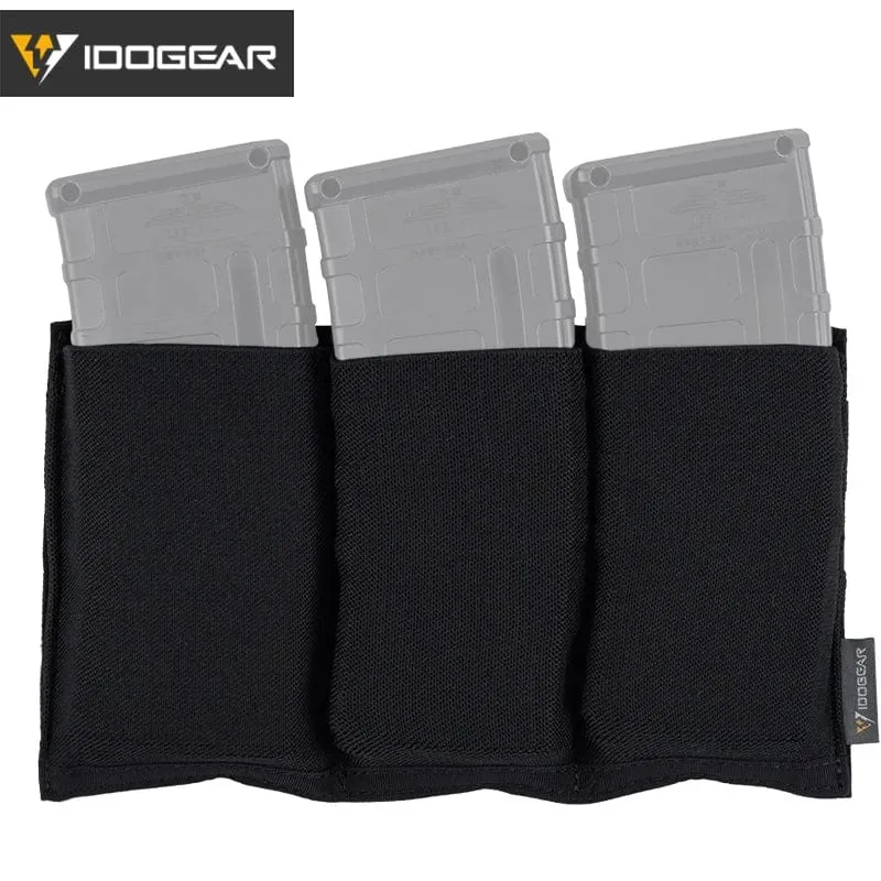 IDOGEAR 5.56 Magazintasche Taktische Fast Draw MOLLE Mag Pouch Carrier Dreifach offene Oberseite 3555