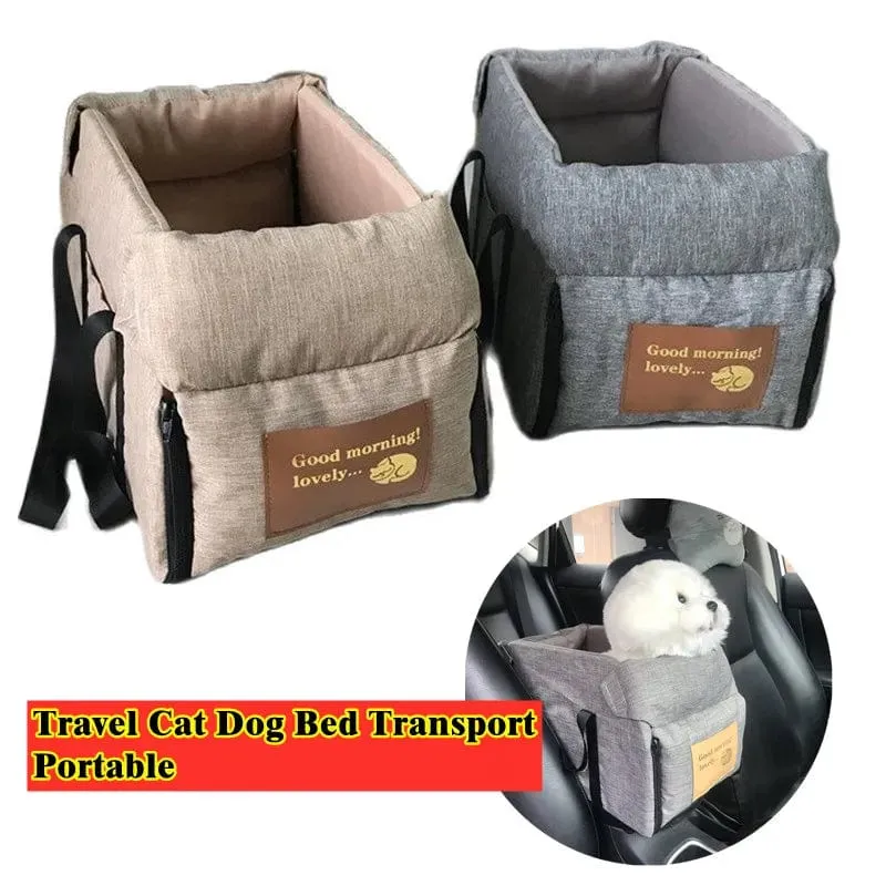 Haustier Hund Auto Sitz Bett Auto Zentrale Sitz Katze Hund Reise Tragbare Träger für Sicherheit Tasche Hund Haustier Zubehör 펫 여행 고양이 개 좌석 침대 운송