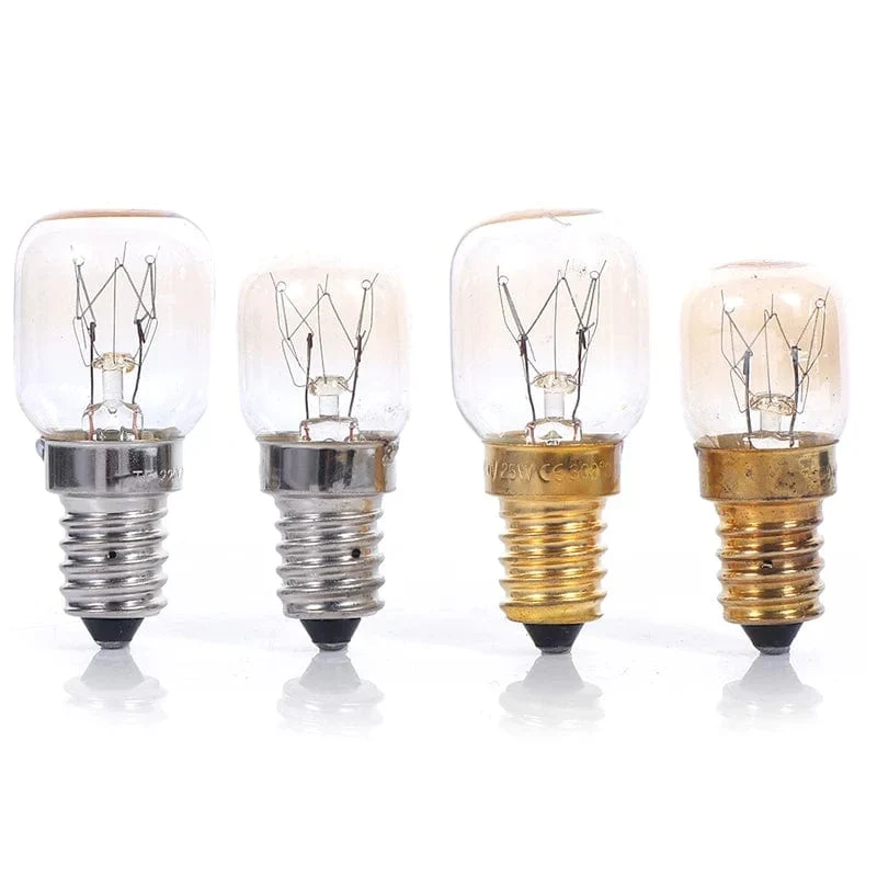220 V Hochtemperatur-Glühbirne, 15 W, 25 W, E14, 300 Grad, Mikrowellenherd-Glühbirne, Wolfram-Glühlampe, Dampfgarer-Glühbirne, Salz-Glühbirne
